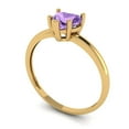 thumbnail image 2 of Solitaire Engagement Ring for Women - 1.25ct Simulated Alexandrite in 14K Yellow Gold Promise Ring, 2 of 6