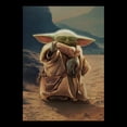 thumbnail image 2 of Juniors Star Wars: The Mandalorian and Grogu The Child Force Poster T Shirt, 2 of 4