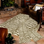 Zebra Mink Woven Area Rugs, 3-Piece Set