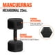 thumbnail image 2 of Mancuernas Pesas Hexagonales 12.5kg Altera Entrenamiento 2pz, 2 of 6