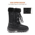 thumbnail image 4 of DREAM PAIRS Boys Girls Mid Calf Slip Resistant Faux Fur Lined Knee High Winter Snow Boots, 4 of 5