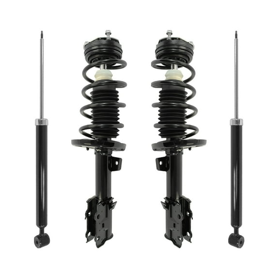Unity Automotive 4-11947-252140-001 Fnt & Rr Complete Strut Assembly Shock Kit For 2014-2019 Ford Fiesta