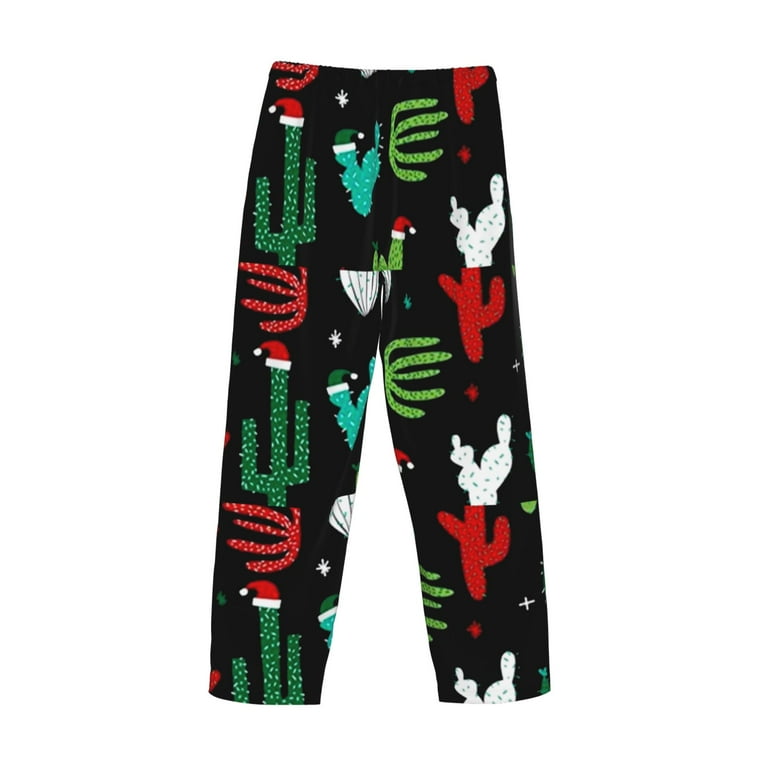 Christmas cactus pajama pants best sale