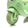 thumbnail image 4 of Xuanlur 12V Kids Electric Motorcycle, 3 Wheel 2 Seater Ride on Motorcycle w/Remote Control, 25W*2 Motors Electric Motorcycle w/Big Storage Box, Music, Horn, Light, Ride on Toys for Kids 3-8, Green, 4 of 7