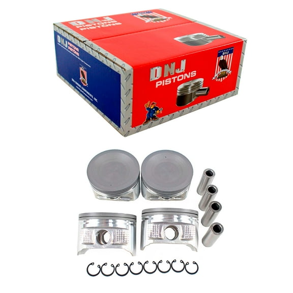 DNJ P625 Std. Complete Piston Set Fits Cars & Trucks 98-04 Nissan Altima Frontier 2.4L DOHC 16v