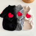 thumbnail image 2 of Suéter de amor con forro polar de otoño e invierno, ropa cálida y gruesa de verano para mascotas, perros, gatos, perros pequeños y osito de peluche, 2 of 5