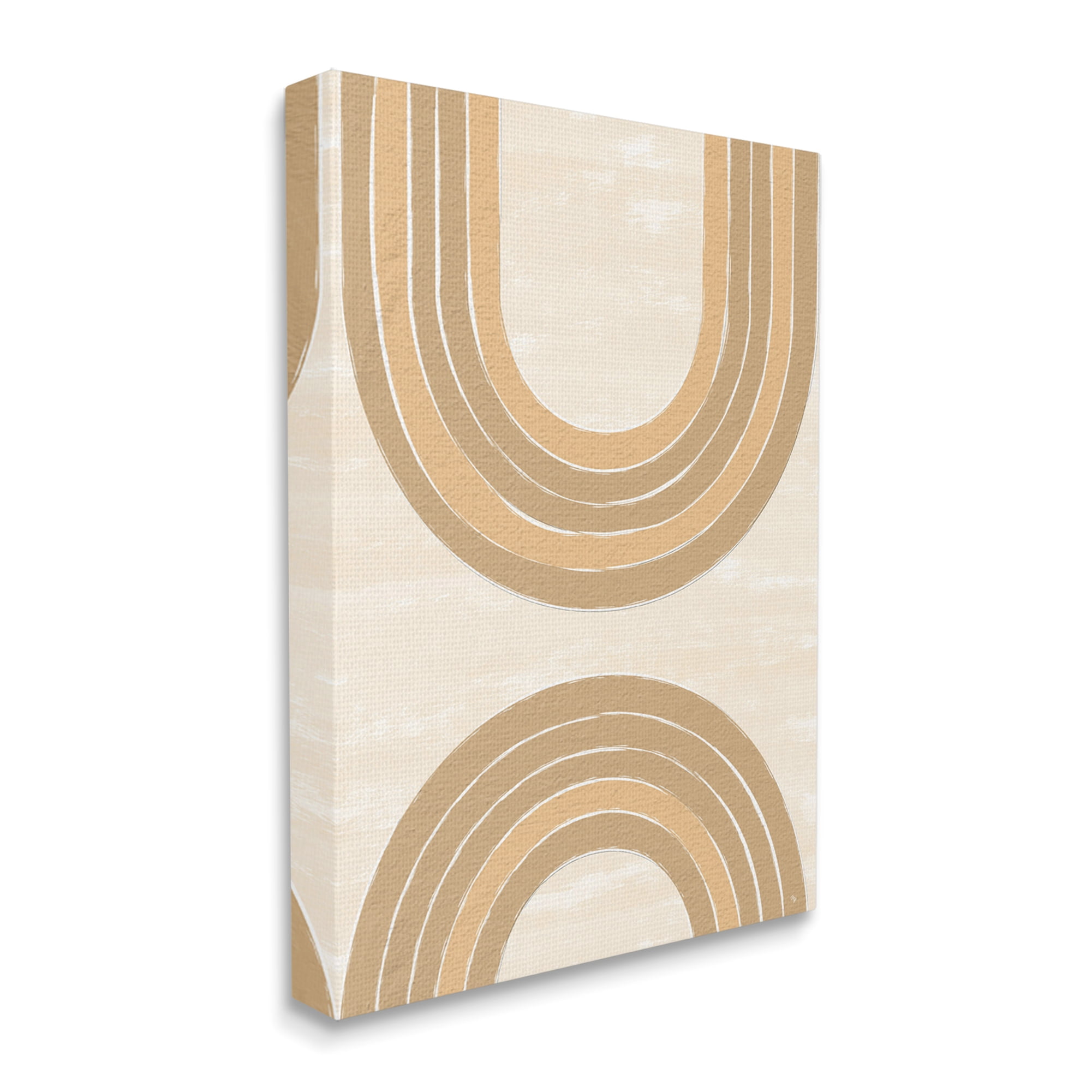 Stupell Industries Modern Muted Arches Abstract Painting Gallery Wrapped Canvas Art Print Wall Art, 16 x 20