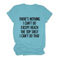 thumbnail image 1 of Gibobby Playera Manga Corta para Mujer Mujeres Casual Impresión Manga Corta Tops Blusa Cuello Redondo Casual Tee Túnica Camisas(Azul celeste,XL), 1 of 2
