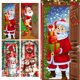 thumbnail image 2 of TQEHS Adornos navideños para puerta de entrada: funda de tela navideña con elástico D3R3, 2 of 5