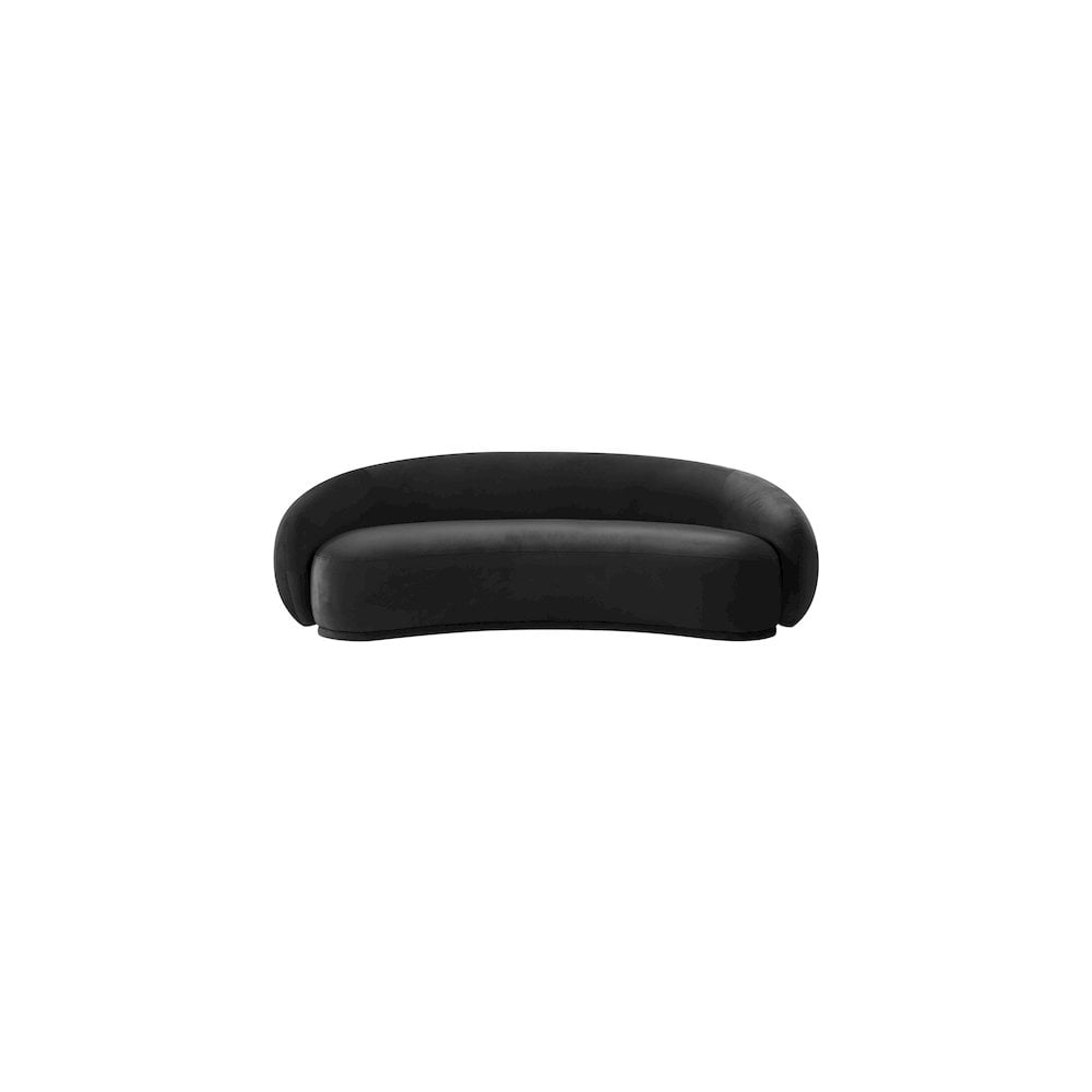 Meridian Furniture Emery Black Velvet Sofa