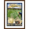 thumbnail image 2 of Art.com Vidalia, Georgia - Onion Field Art Print by Lantern Press, Brown Frame Wall Art, 17" x 23", 2 of 5