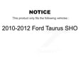 thumbnail image 2 of Transit Auto Front Rear Hub Bearings Assembly Coated Disc Brake Rotors and Semi-Metallic Pads Kit (10Pc) for Car 2010-2012 Ford Taurus SHO - Left Right Side (Driver Passenger) KBB-112289, 2 of 11