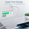 thumbnail image 2 of [2 Pack- 10ft] XUDUO Nylon Braided Fast C to iPhone Cable for iPhone 14/13/12/11/XS/XR/X/8, 2 of 7