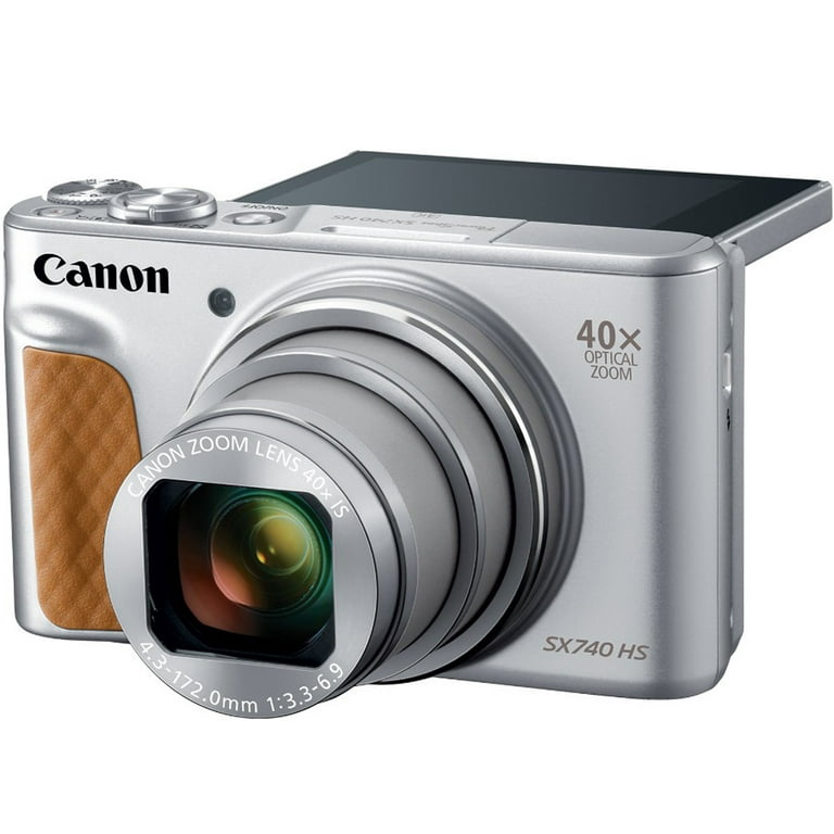 Canon SX740SL PowerShot SX740 HS Digital Camera - Silver - Walmart.com