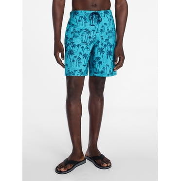 George Men's and Big Men's E-Board Swim Trunks with UPF 50 , 9" Inseam, Sizes S-3XL
