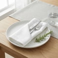thumbnail image 4 of Unique Bargains 12Pcs Cotton Washable Elegant Cloth Napkins Light Gray 16x16inch, 4 of 6