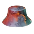 thumbnail image 3 of Daiia Colorful Abstract Waves Pattern Bucket Hat - Trendy Cotton Sun Hat for Beach, Golf, Fishing - Fun Outdoor Vacation Boonie for Men and Women, 3 of 9