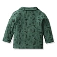 thumbnail image 4 of FYEGRE Festive Holiday Themed Cartoon Print Long Sleeve Top and Pant Pajama Set for Girls Comfortable Sleepwear Outfit Green 18-24 Months, 4 of 8