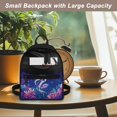 thumbnail image 4 of Eheartsgir Neon Jellyfish Ocean Pattern Mini Backpack for Trip Hiking, Adjustable Strap Mini Travel Backpacks Polyester Front Pocket Small Backpack, 4 of 7