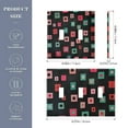 thumbnail image 2 of Yayeee Toggle Light Switch Wall Plate 2-Gang 4.56"x4.48" Decorative Outlet Cover, Red Block Pattern, 2 of 7