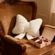 thumbnail image 5 of Cojín de Sofá con Lazo, 45x41cm, Almohadón de Asiento de Algodón Negro/Blanco, Respaldo Versátil para Sofá/Cama/Silla de Oficina, Cojín Decorativo Suave y Lavable, 5 of 8