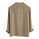 thumbnail image 4 of Blusas y camisas de manga larga con cuello en V para hombre, blusas casuales de moda con cordón y cuello en V de manga larga, blusas para hombre, 4 of 5