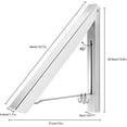 thumbnail image 4 of Tendedero de Pared Plegable (Plata), Colgador de Pared retráctil de Aluminio, Gancho Organizador, Ahorro de Espacio para Sala de Estar, Dormitorio, baño, balcón, 4 of 5
