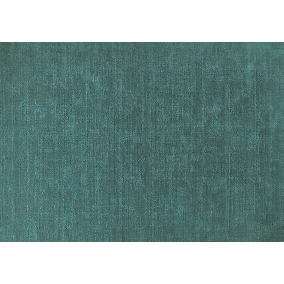 Ahgly Company Indoor Rectangle Solid Light Blue Modern Area Rugs, 6' x 9'