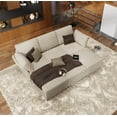 Amerlife Sectional Sofa, Modular Sectional Couch with Ottomans 6 Seat