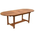 thumbnail image 2 of Amazonia Silverton 9 Pieces Eucalyptus Wood Oval Outdoor Dining Set, Ideal for Patio, 2 of 6