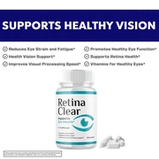 Retina Clear Vision Care Pills Advanced Formula Eye Health Supplement RetinaClear 180 Capsules