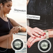 Digital Sports Wristwatch 10 ATM Water Resistant with Multiple Functions of of Chronograph, Countdown, Dual Time, Alarm Clock, 12 and 24 Hour Format Switchable, Silicone Band