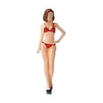 thumbnail image 4 of Diseño de figuras de personas CUTICAT Estatuilla de personas paisaje de diorama realista escala 1/64 rojo, 4 of 8