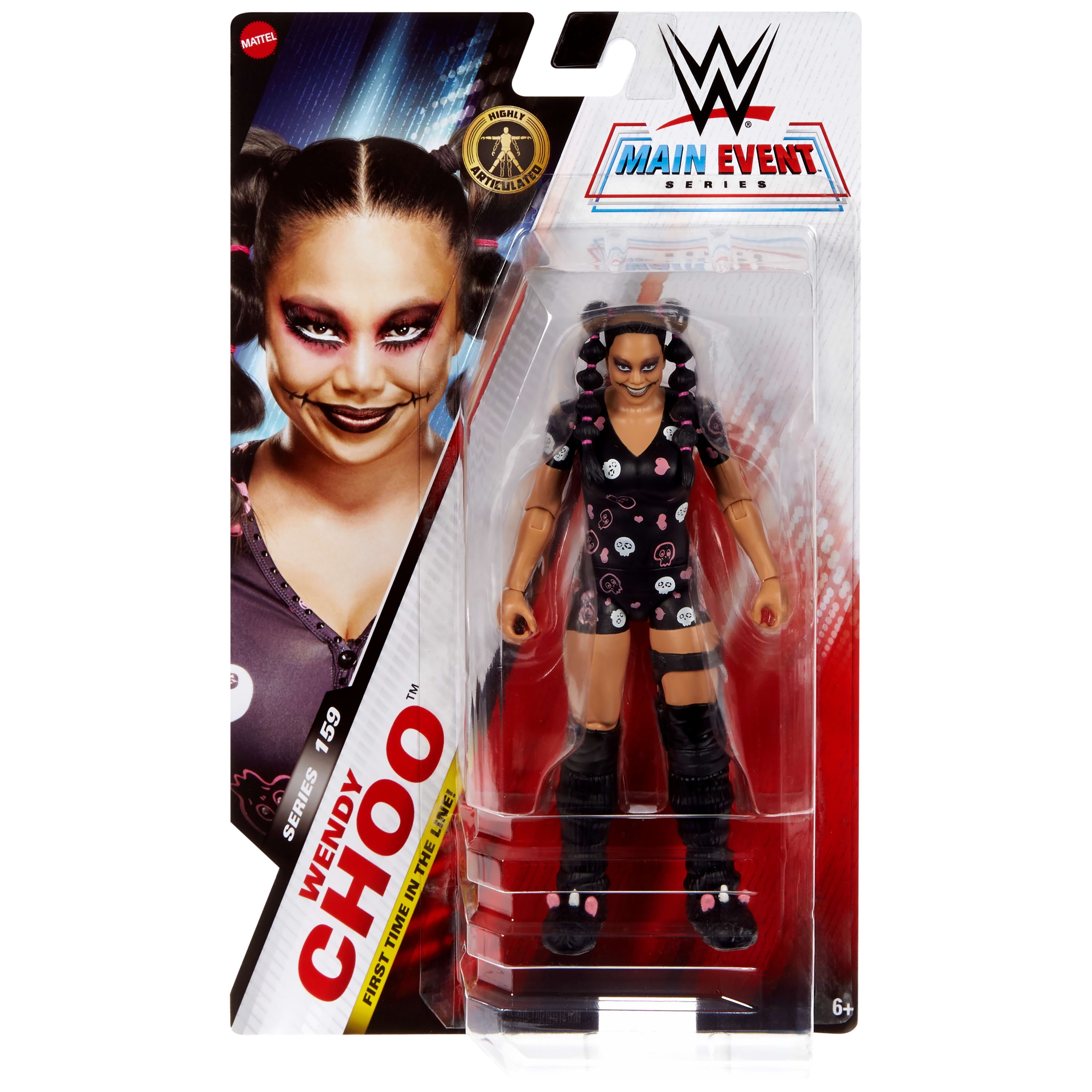 Figurine WWE Wendi Choo, Main Event Series #159, objet de collection 6 pouces avec articulation
