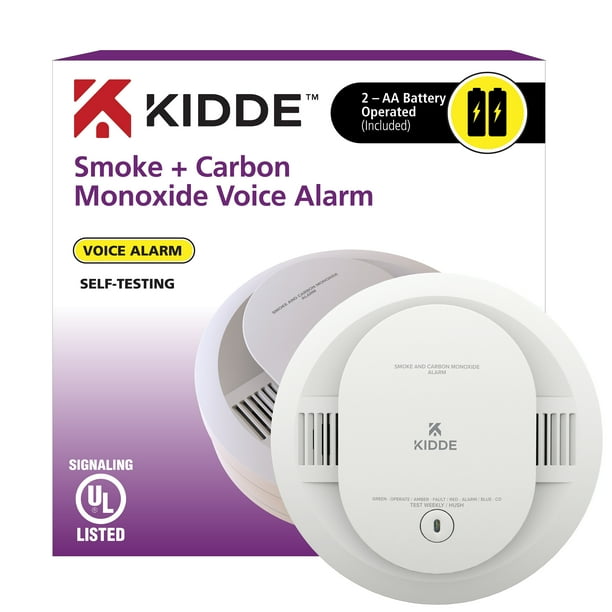 Kidde Battery Operated Smoke & Carbon Monoxide Detector with LED Lights