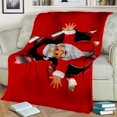 thumbnail image 1 of Manta de franela de felpa suave ultraligera para sofá, cama, sofá, los mejores regalos de oficina, Feliz Navidad, 1 of 4