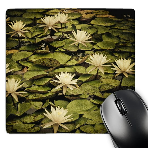 3dRose, Yellow Lotus Flowers, MousePad
