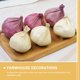 thumbnail image 4 of OHOIOLLA 12Pcs Beige Garlic Hanging Ornaments Artificial Vegetables for  Party, 4 of 8
