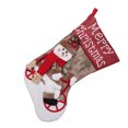 thumbnail image 2 of Cateissary Soportes para regalos Calcetines de Navidad Suavidad de lana Exquisito Contenedor de dulces multipropósito Accesorios para el hogar Calcomanía Patrón de muñeco de nieve, 2 of 6