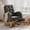 ‎Linen Grey, variant on Upholstered Rocking Chair with Ergonomic Design Hardwood Frame 300 lbs Capacity for Living Room Nursery Champagne