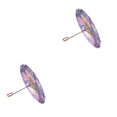 thumbnail image 2 of Kearding Chinese Umbrella Oil Paper Parasol Wedding Prop Dance Party 2piezas Peonía, 2 of 6