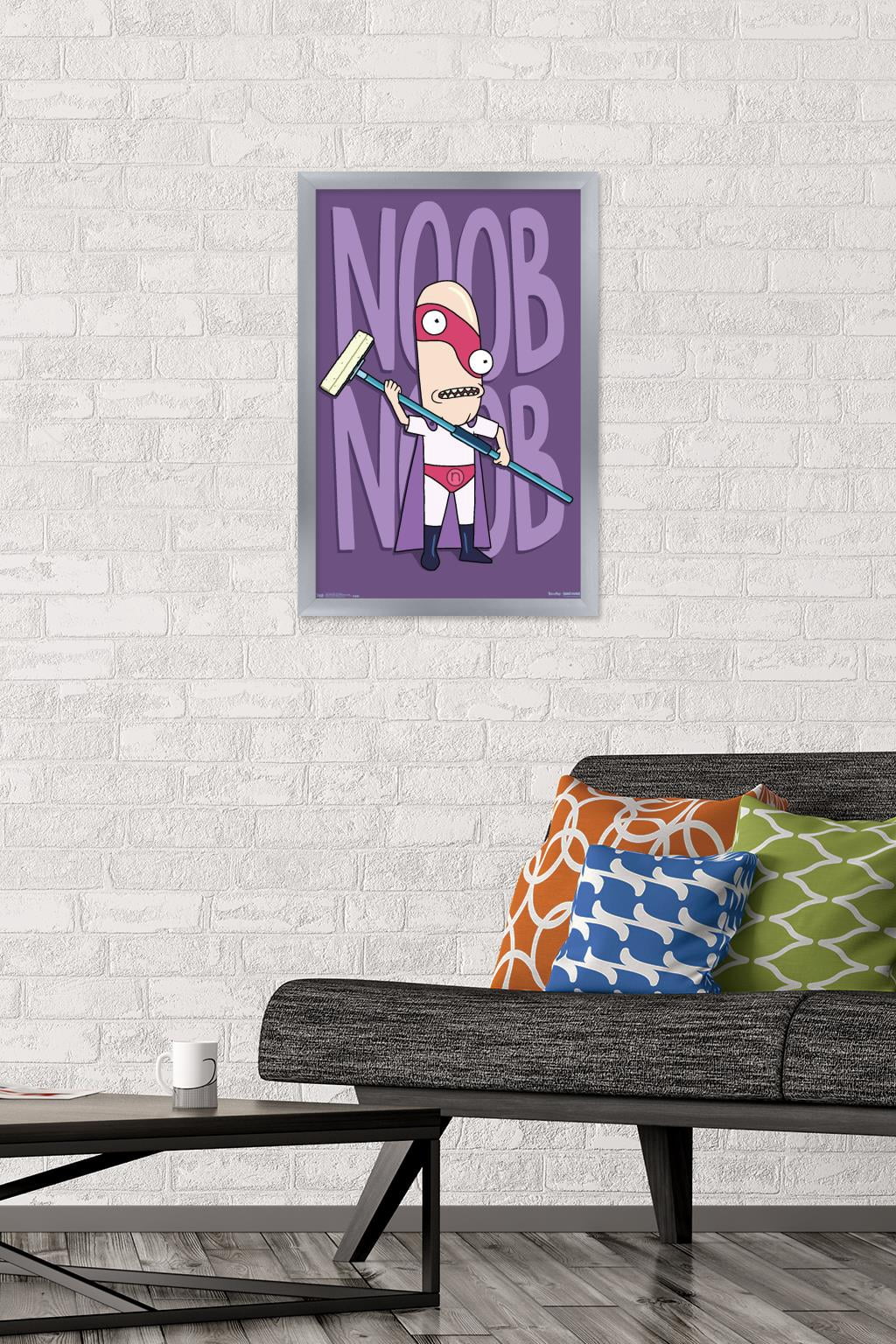 Rick And Morty - Noob Noob Wall Poster, 14.725" x 22.375", Framed