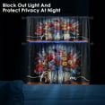 thumbnail image 4 of 4th of July Kitchen Curtains Painting Window Curtains Valance and Tier Set 36 Inch, Patriotic Flower Pot American Flags Rod Pocket Short Tier Curtain for Room, Independence Day Kitchen Decor, 4 of 6