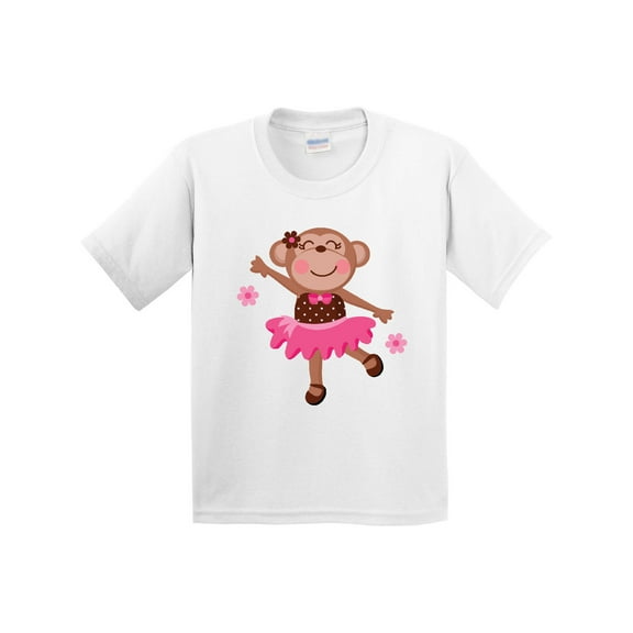 Inktastic Ballerina Dance Monkey Youth T-Shirt