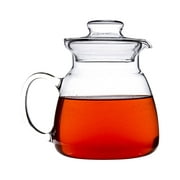 Simax Glassware 20 Oz. Glass Teapot | Short Spout, Microwave and Stovetop Safe, Heat, Cold, and Thermal Shock Resistant Borosilicate Glass, Makes a Stunning Presentation