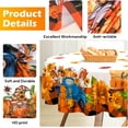 thumbnail image 3 of Fall Thanksgiving Tablecloth 70"x70" Round,Fall Harvest Kitchen Decor,Autumn Cute Gnome Truck Table Cover for Home Dinner Party Picnic, 3 of 6