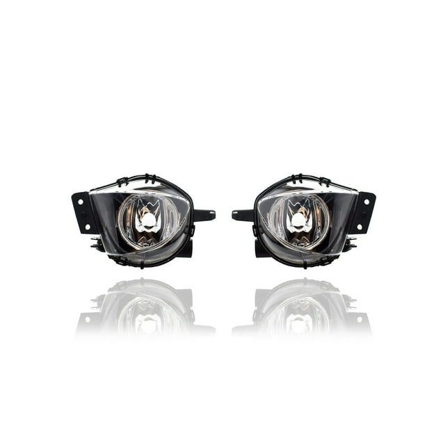 Fog Light Assembly - Compatible/Replacement for '06-08 BMW 3-Series Sedan/Wagon (Exclude M3/M-Sport Package) - Pair, Left Driver + Right Passenger Set - 63176948374, 63176948373
