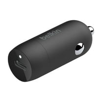 Belkin Boost↑Charge™ 30W Compact Fast Car Charger w/USB-C Power Delivery Port for iPhone 16, 16 Pro, 15, 15 Pro, Galaxy S25, S24, Note, Pixel 9 , Nintendo Switch 2 & More - Black