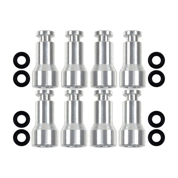 ICT Billet Fuel Injector Spacer 8pc Set LS1 Intake Manifold/Fuel Rail to LS3 LSA LS9 LS7 FI Adapter LS, 551348