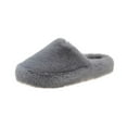 thumbnail image 2 of Zunfee Women's Gray Warm House Slippers - 100% Polyester Fuzzy Slip-on Indoor Slippers, Size 41 (EU)/US 10, Non-Shedding Easy to Clean, 2 of 5